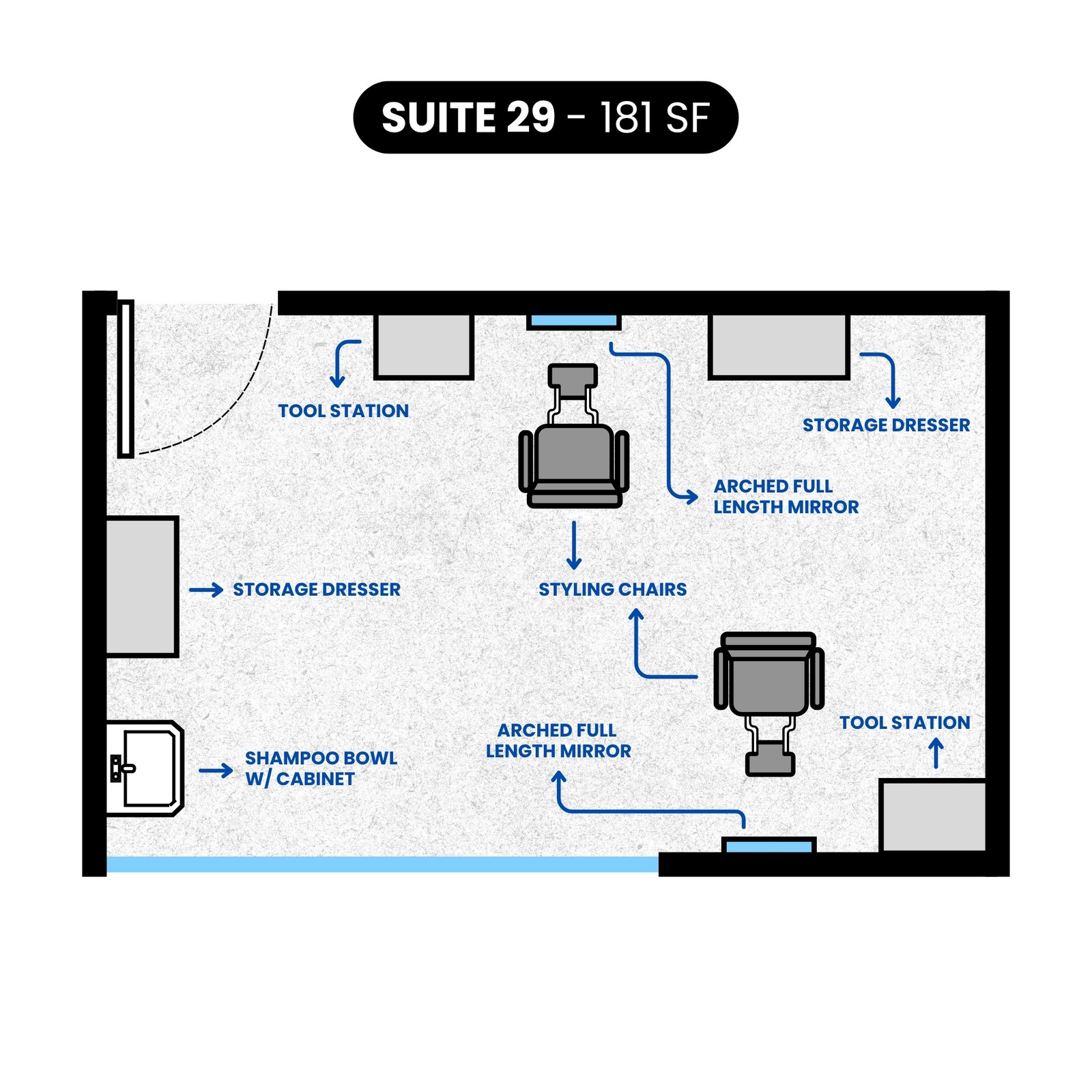 Suite 101 Floorplan