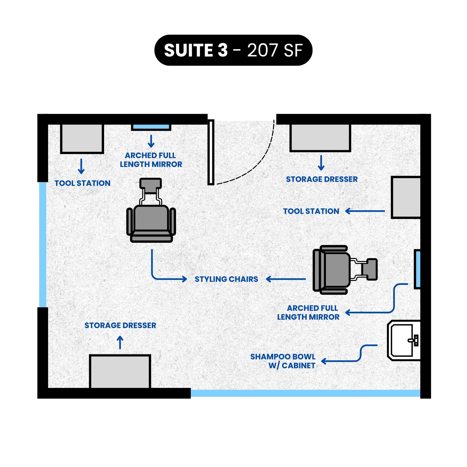 Suite 101 Floorplan